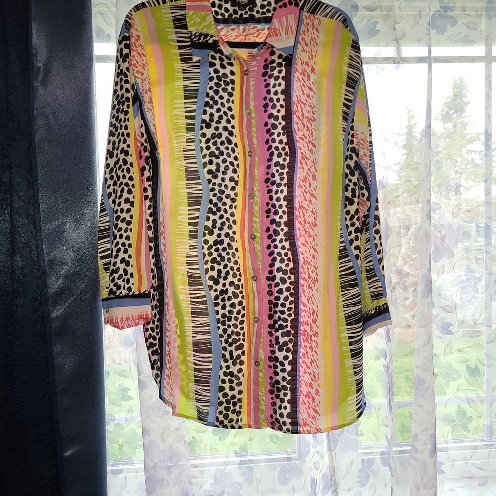 Multi Colored Dot Top - image 2